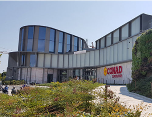Conad supermarket and residential area